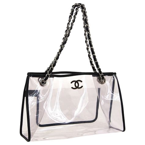 chanel shopping bag large|chanel clear tote bag.